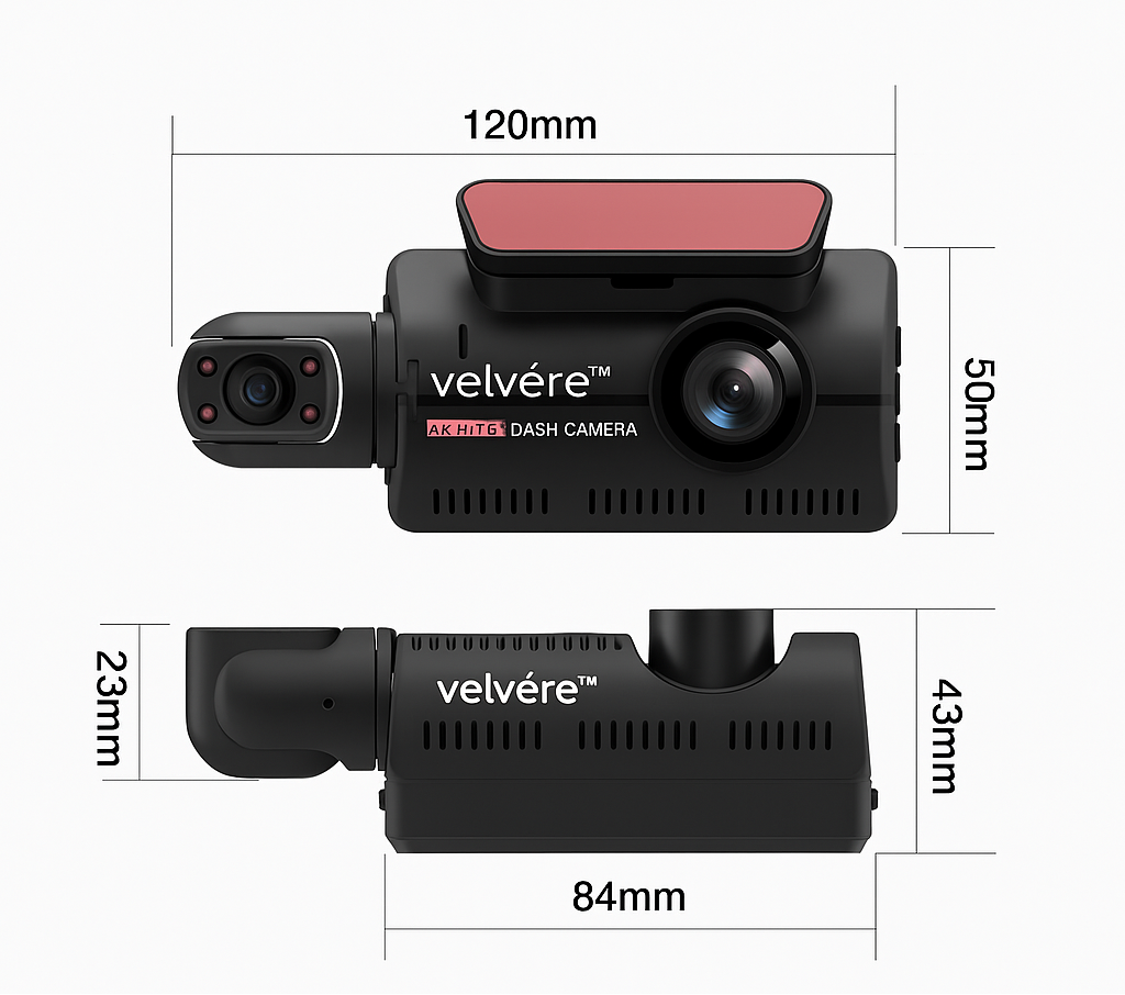 Velvére™ Dash Cam – Full HD Car Camera with Wide-Angle Lens & Night Vision
