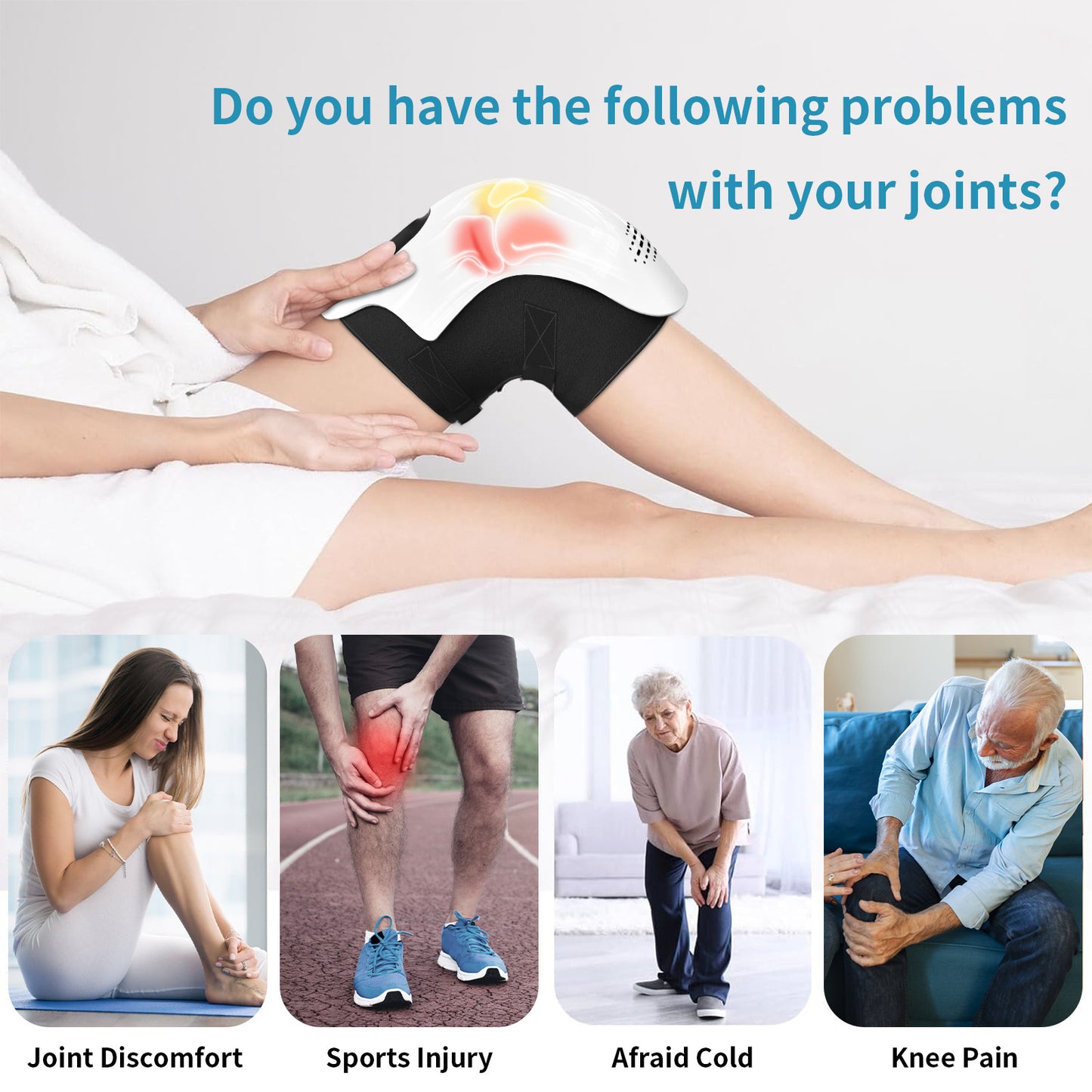 Velvére™ Heated Knee Massager – Portable, Rechargeable & Pain Relief Therapy