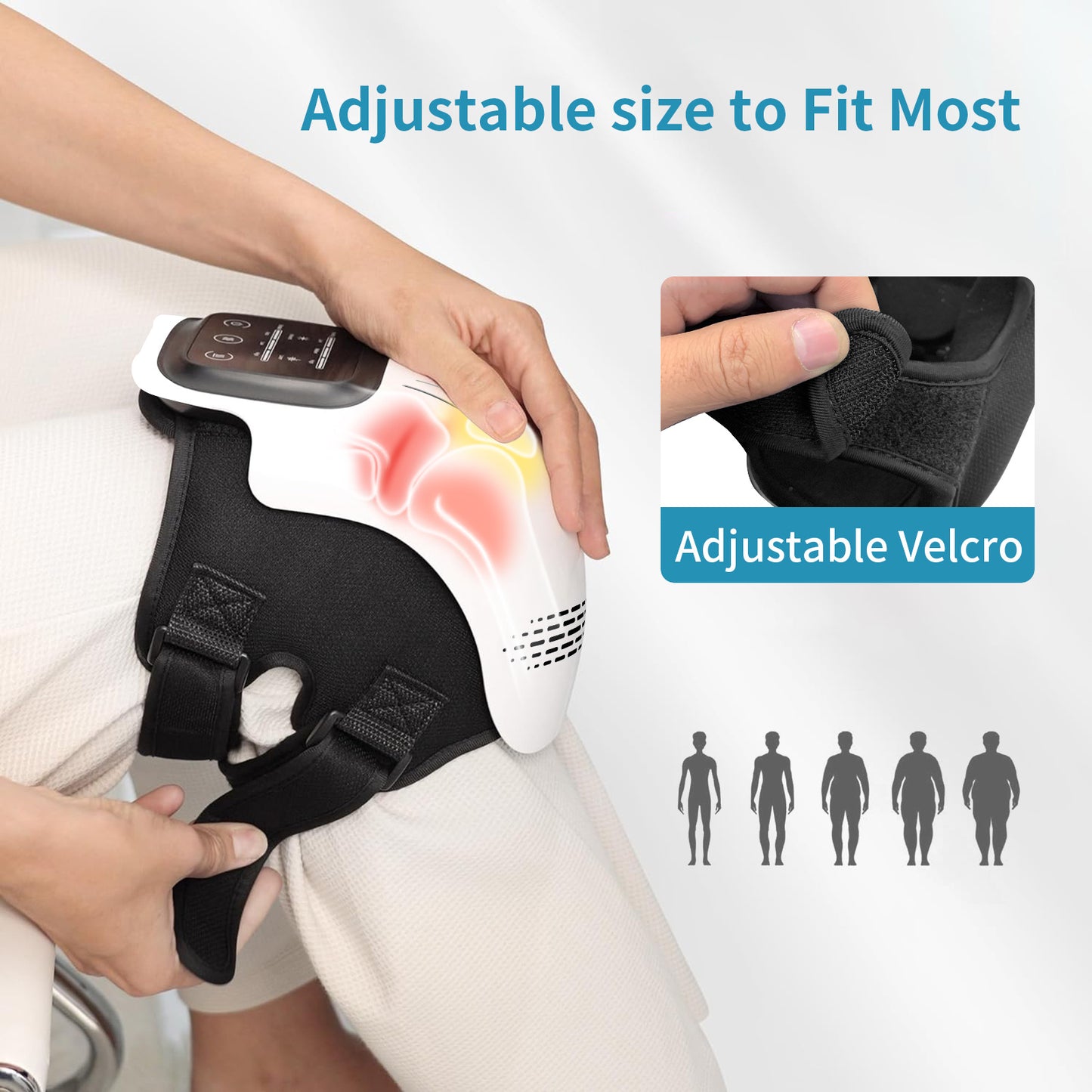 Velvére™ Heated Knee Massager – Portable, Rechargeable & Pain Relief Therapy