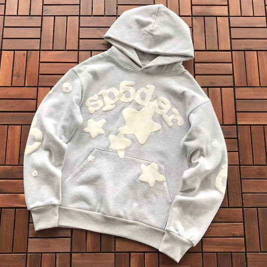 Grey Web Hoodie
