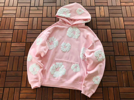 Pink Wreath Tear Hoodie