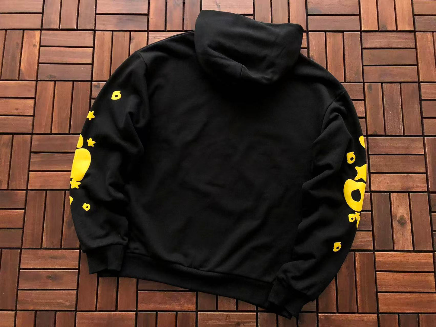 Black and Yellow Web Hoodie