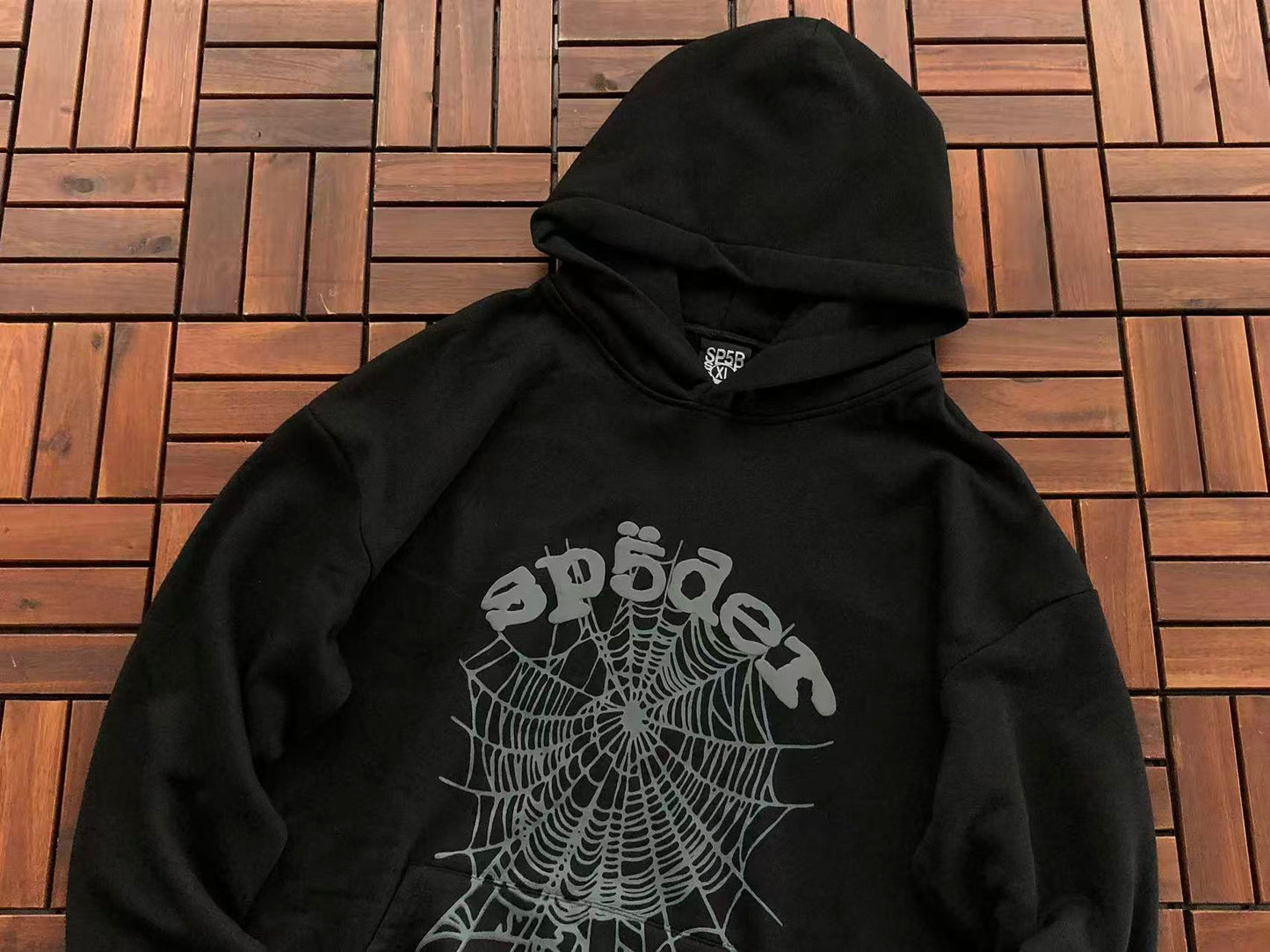 Black Web Hoodie