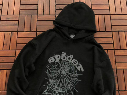 Black Web Hoodie