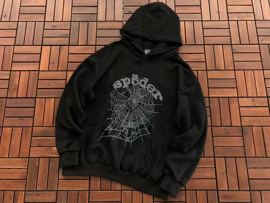 Black Web Hoodie