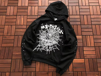Black and White Web Hoodie