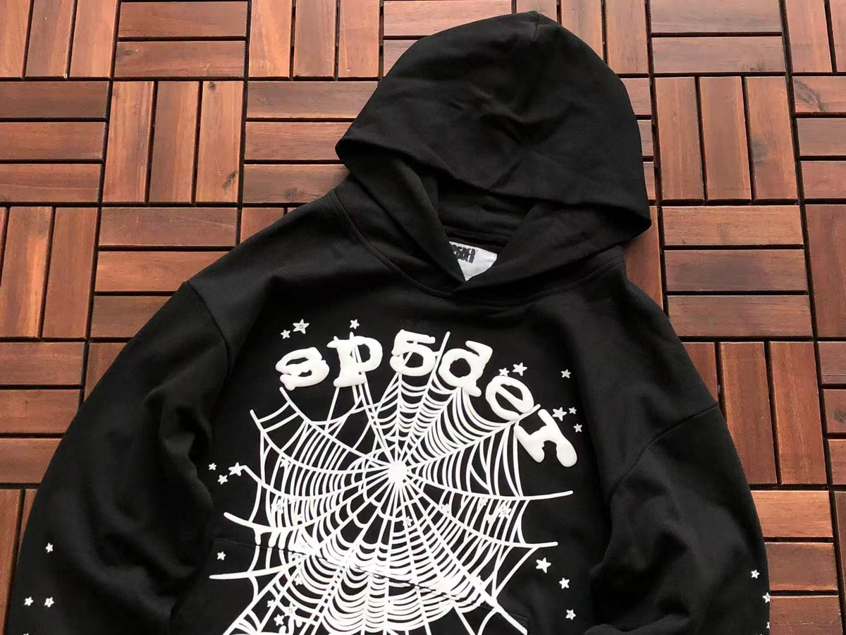 Black and White Web Hoodie