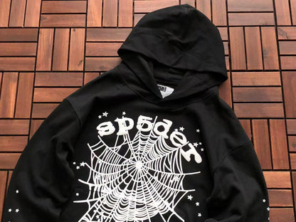Black and White Web Hoodie