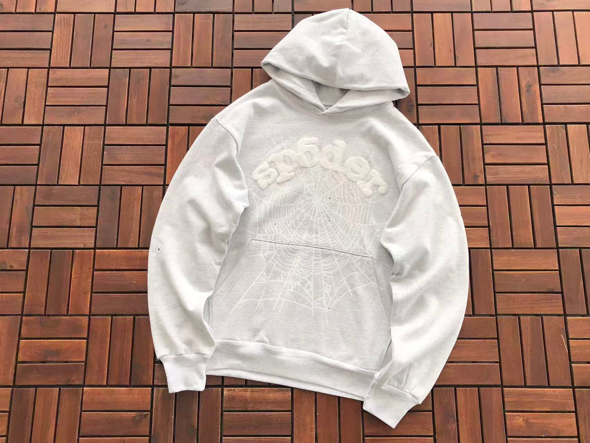 White Web Hoodie