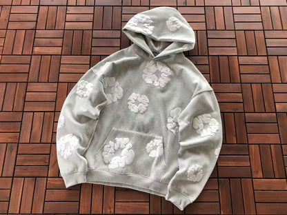 Grey Wreath Tear Hoodie