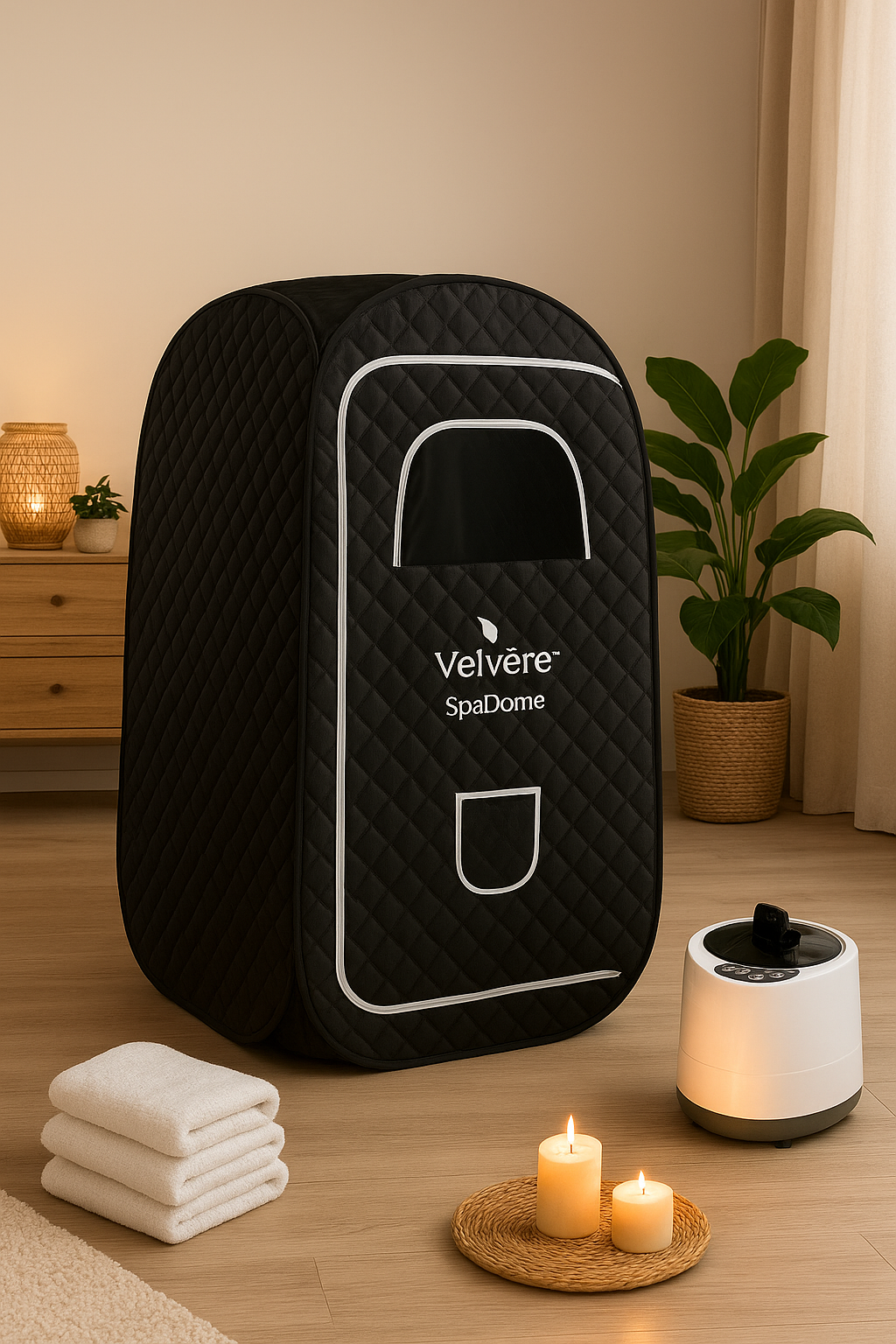 Velvére™ SpaDome – Compact Sauna for Full-Body Detox