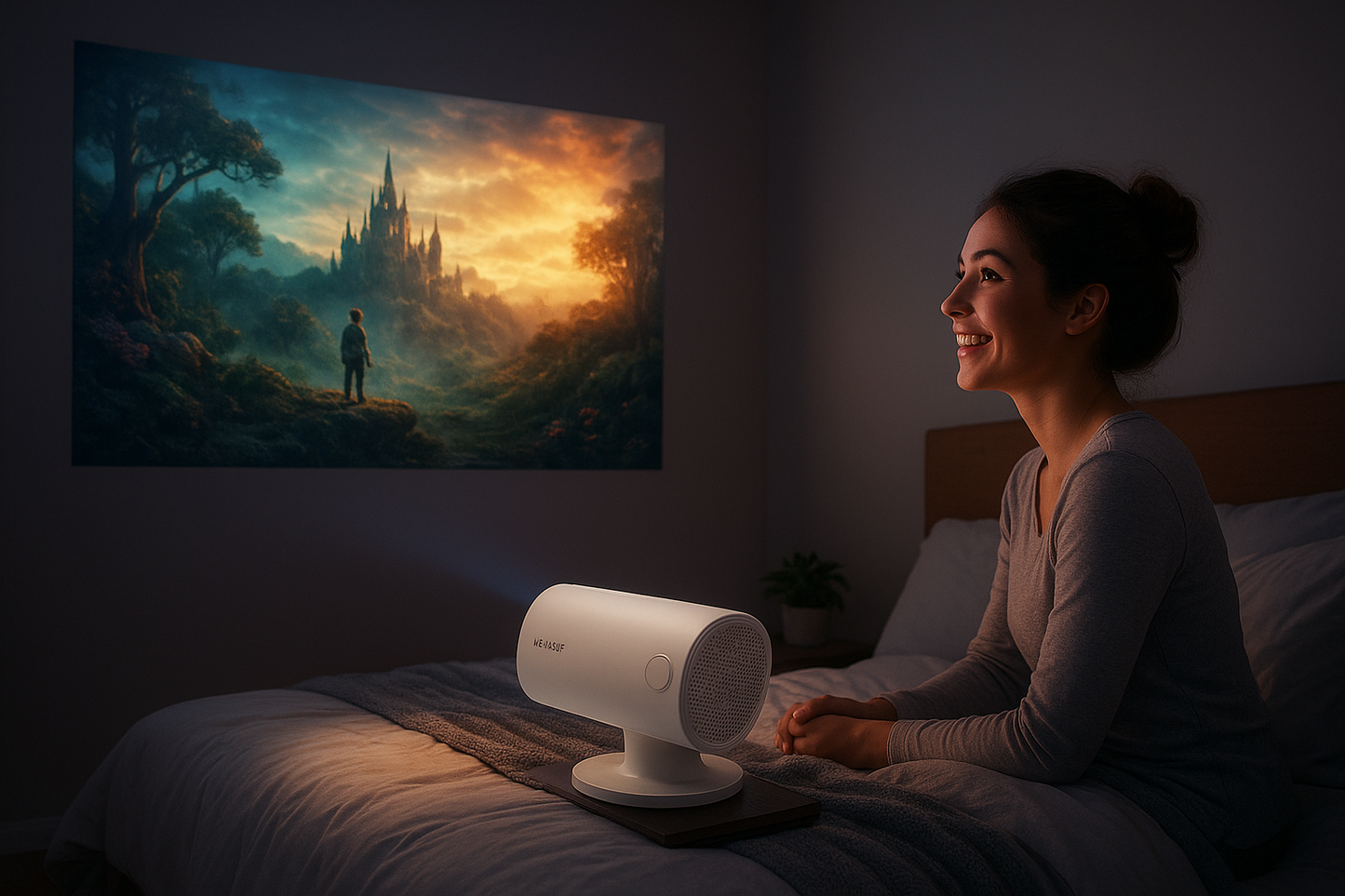 Velvére™ CineBeam – Portable Home Cinema Projector