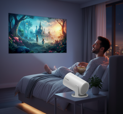 Velvére™ CineBeam – Portable Home Cinema Projector
