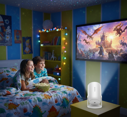 Velvére™ CineBeam – Portable Home Cinema Projector