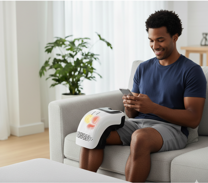 Velvére™ Heated Knee Massager – Portable, Rechargeable & Pain Relief Therapy