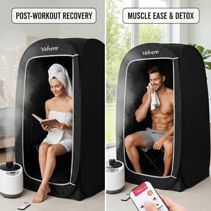 Velvére™ SpaDome – Compact Sauna for Full-Body Detox