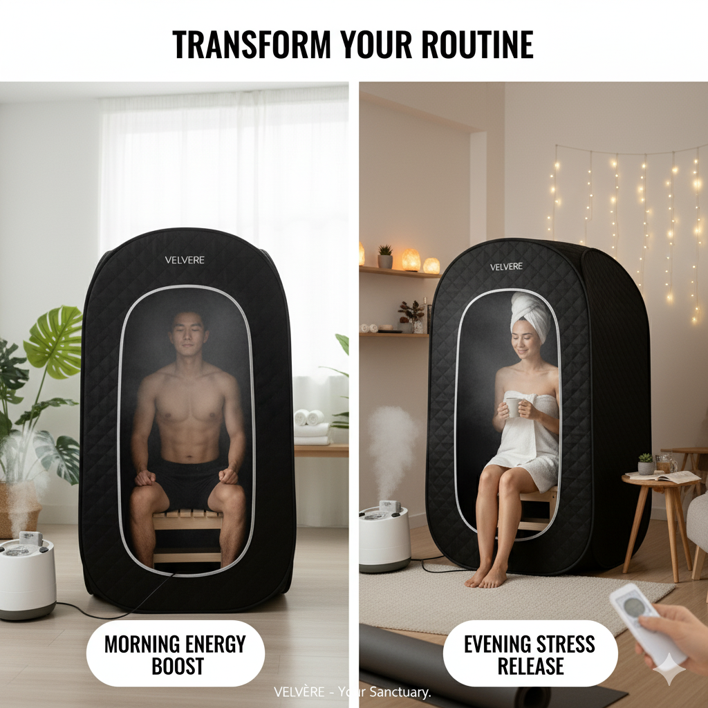 Velvére™ SpaDome – Compact Sauna for Full-Body Detox