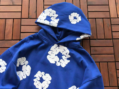Blue Wreath Tear Hoodie