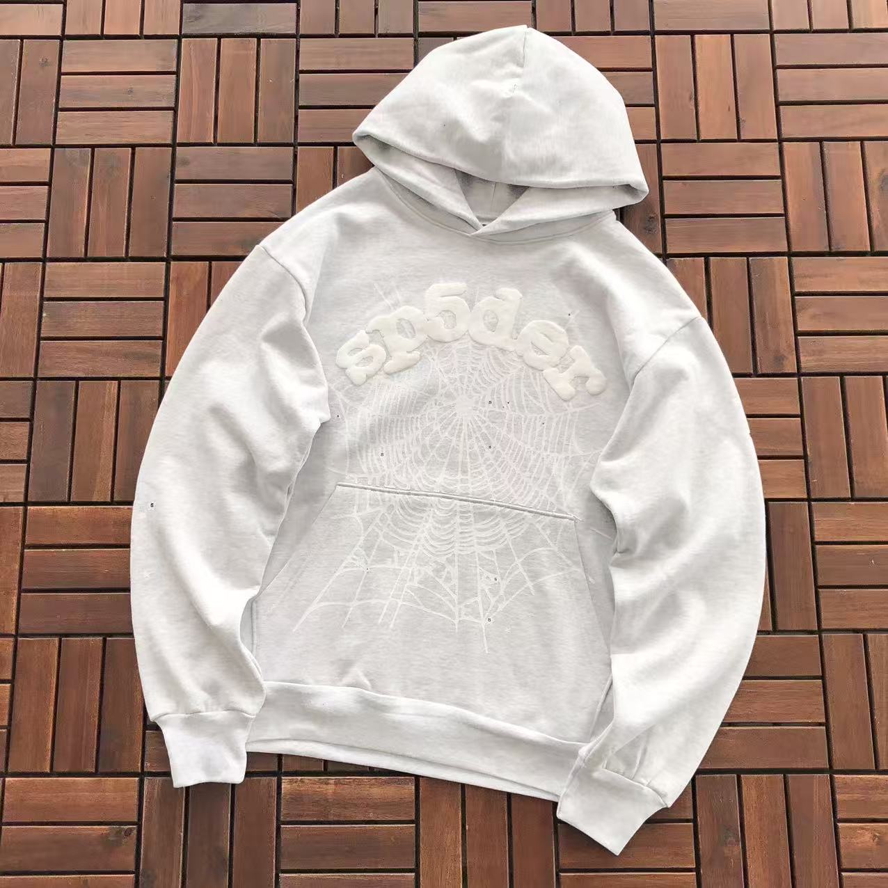 White Web Hoodie