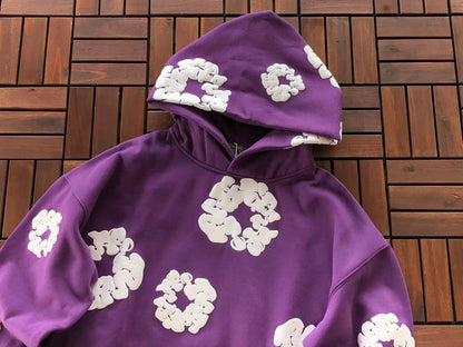 Purple Wreath Tear Hoodie