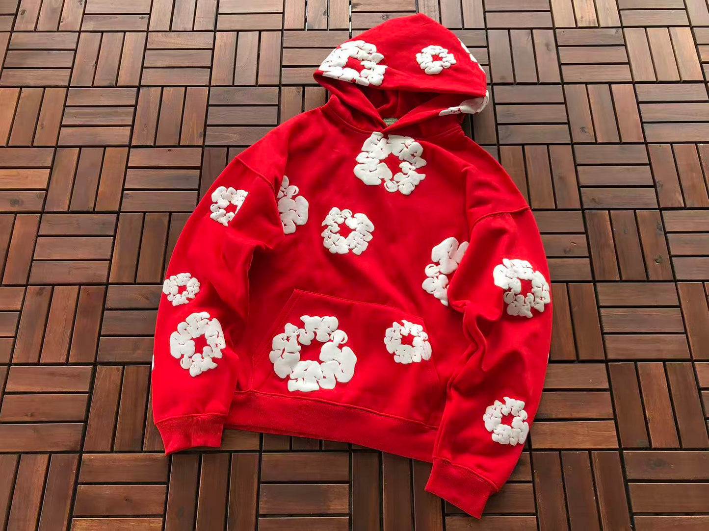 Red Wreath Tear Hoodie