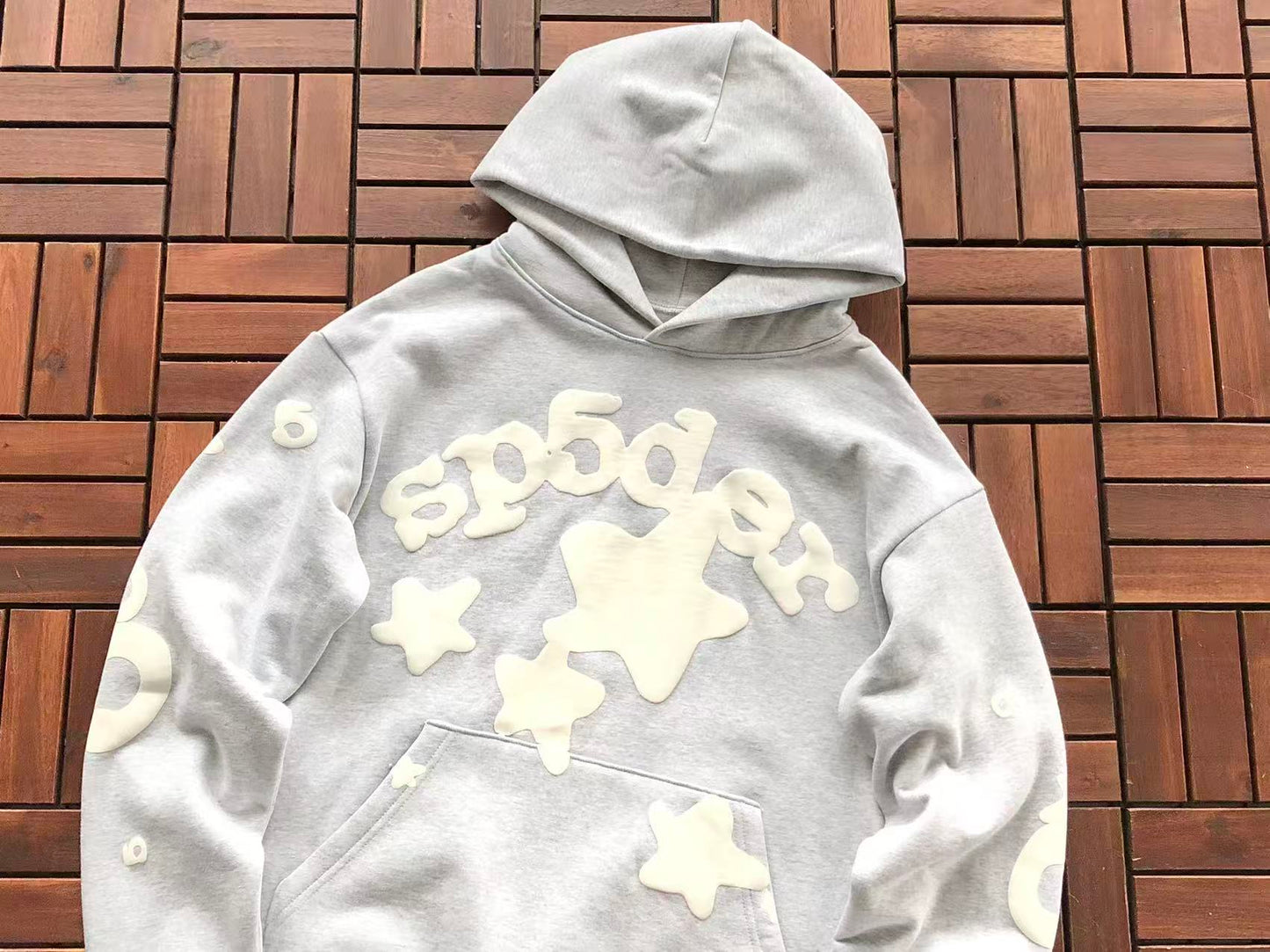 Grey Web Hoodie