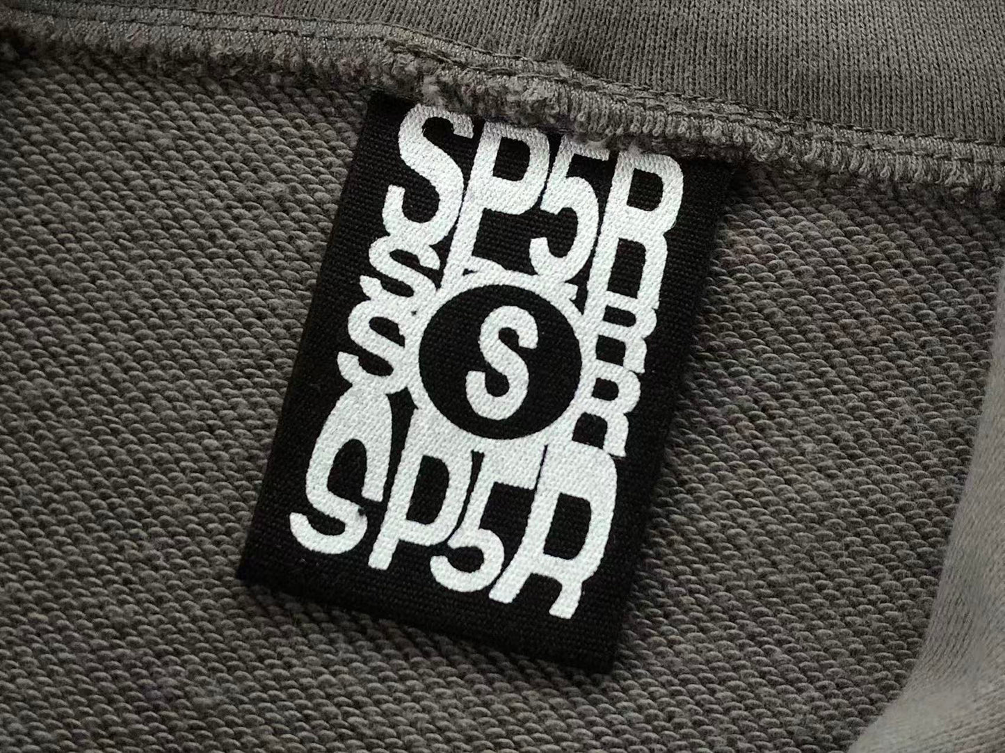 Grey and Green Web Hoodie