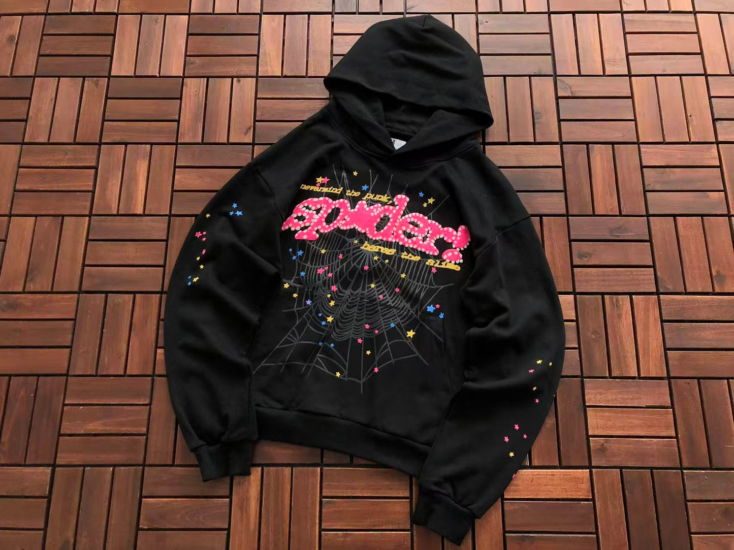 Black Pink V2 Web Hoodie